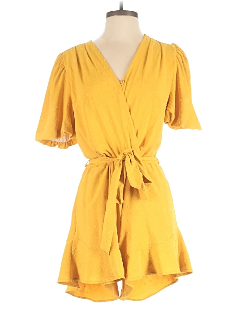 Pre-owned Fraiche By J Romper In Yellow