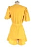 Fraiche by J Solid Yellow Romper Size S - photo 2