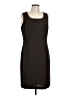Ingenuity Solid Brown Cocktail Dress Size 12 - photo 1