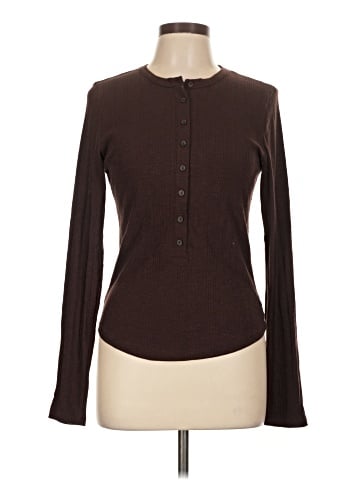 American Eagle Outfitters Long Sleeve Henley (view 1)