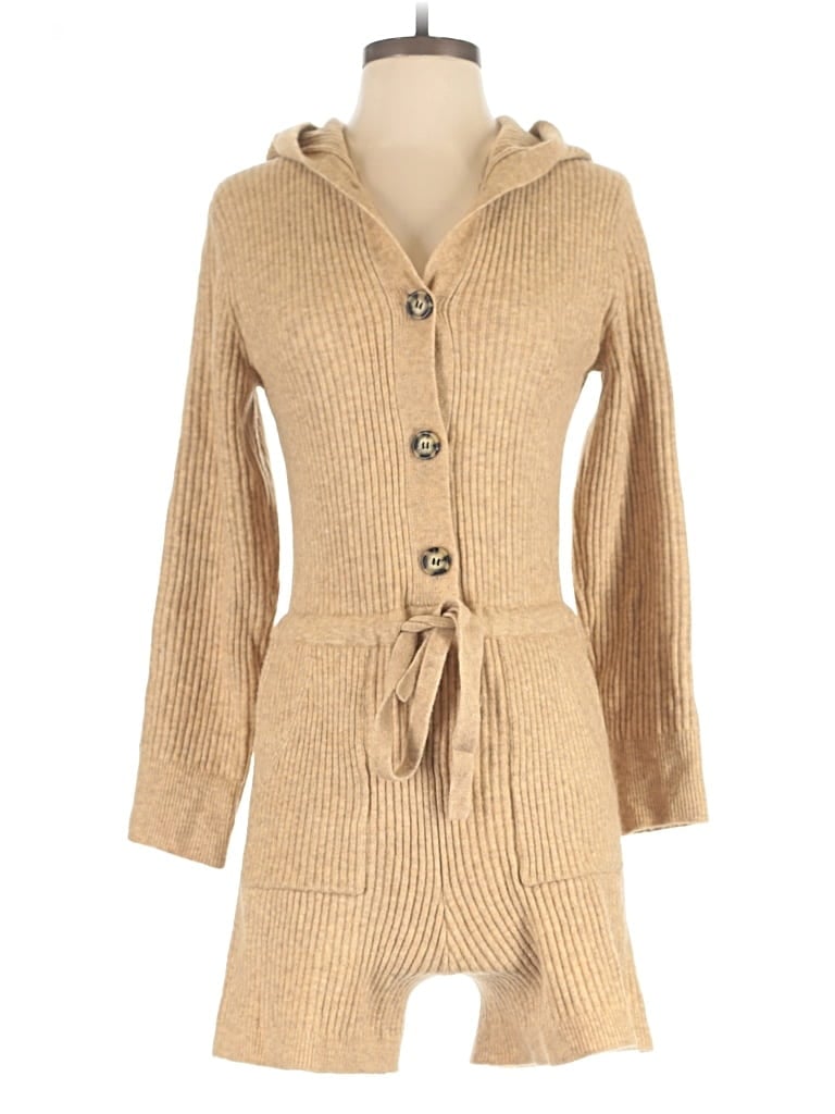 Pre-owned Unbranded Romper In Tan