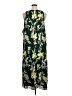 Halogen 100% Polyester Print Green Casual Dress Size 1X - photo 2