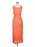 Splendid 100% Rayon Stars Orange Casual Dress Size S - photo 1