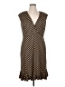 Glamour Polka Dots Brown Cocktail Dress Size 16 - photo 1