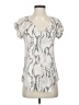 Express Silver Short Sleeve Blouse Size XS - photo 1