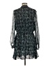 Intermix 100% Silk Paisley Blue Teal Cocktail Dress Size 12 - photo 2