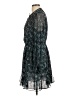 Intermix 100% Silk Paisley Blue Teal Cocktail Dress Size 12 - photo 5