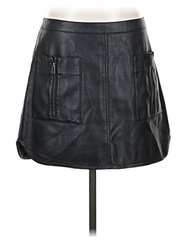 BCBGMAXAZRIA Faux Leather Skirt (view 1)