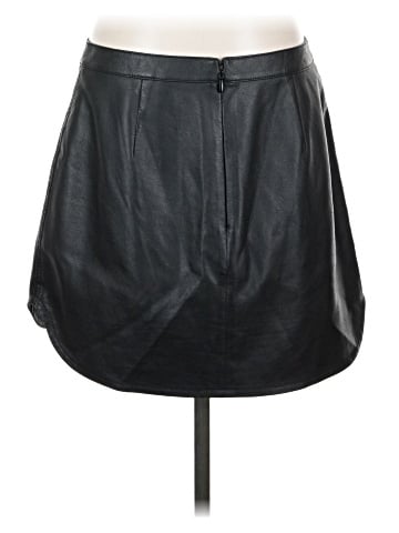 BCBGMAXAZRIA Faux Leather Skirt (view 2)