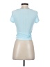 Shein Blue Short Sleeve Top Size 2 - photo 2