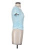 Shein Blue Short Sleeve Top Size 2 - photo 4