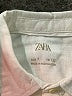Zara Solid Green Long Sleeve Button-Down Shirt Size 7 - photo 3