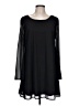 LoveRiche 100% Polyester Solid Black Casual Dress Size L - photo 1