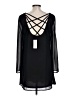 LoveRiche 100% Polyester Solid Black Casual Dress Size L - photo 2
