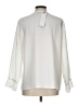 Allegra K 100% Polyester Ivory Long Sleeve Polo Size L - photo 2