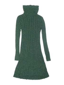 long sleeve mini knit dress Black Ribbed Knit Scoop Neck Long Sleeve Mini Dress