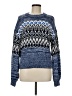Ann Taylor LOFT Chevron-herringbone Blue Pullover Sweater Size M - photo 1