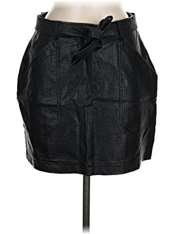 Shinestar Faux Leather Skirt (view 1)