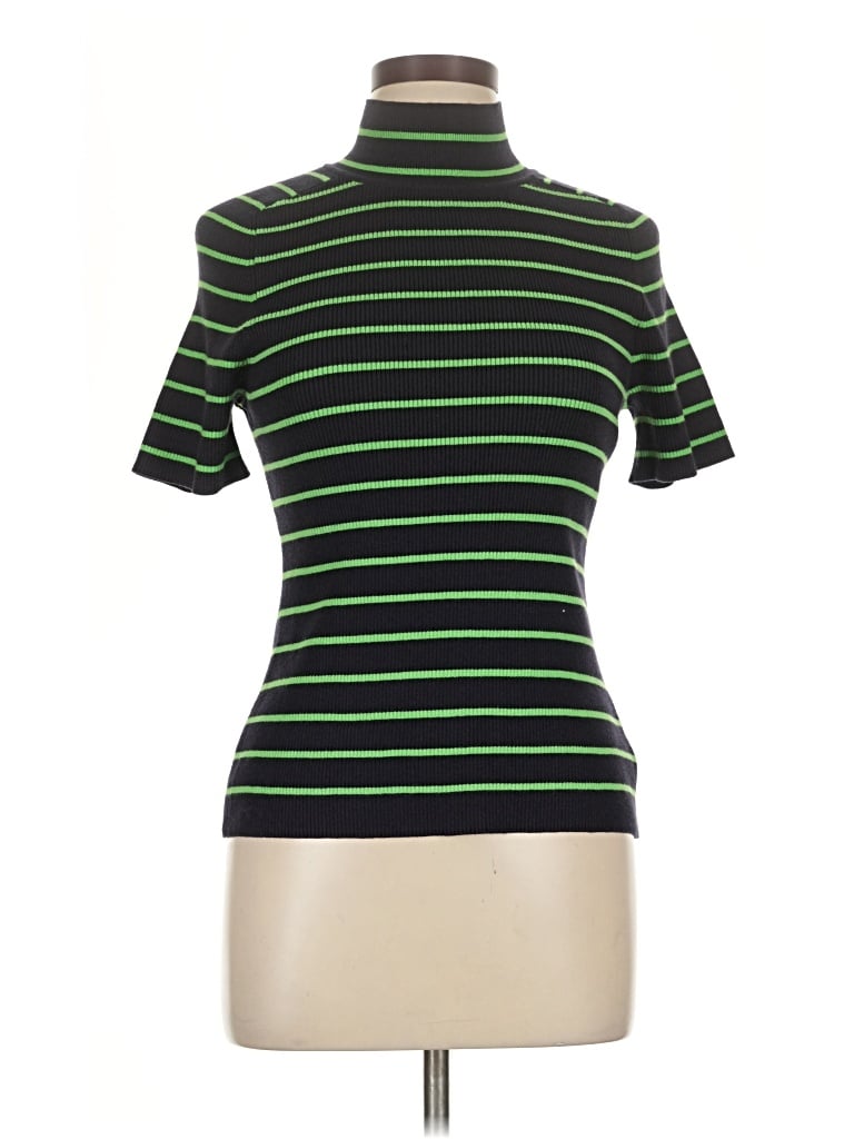 Pre-owned Free Assembly Turtleneck Sweater In Green