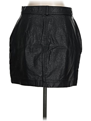 Shinestar Faux Leather Skirt (view 2)