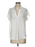 Naked Zebra 100% Polyester White Short Sleeve Blouse Size S - photo 1