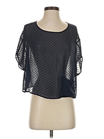 Beyond Vintage Short Sleeve Silk Top (view 1)