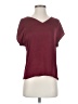 Primark 100% Polyester Burgundy Short Sleeve Top Size 4 - photo 1