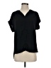 Pleione Black Short Sleeve Blouse Size XS - photo 1