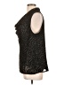 Donna Karan New York 100% Polyester Black Sleeveless Top Size L - photo 5