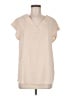 Unbranded 100% Polyester Ivory Short Sleeve Blouse Size M - photo 1