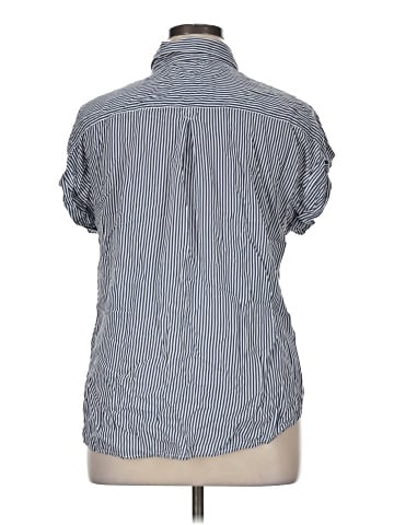 Cosmic Blue Love Short Sleeve Button-Down Shirt (view 2)