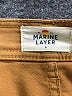 Marine Layer Solid Brown Khakis Size 8 - photo 7