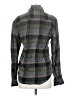 George 100% Cotton Plaid Gray Long Sleeve Button-Down Shirt Size S - photo 2
