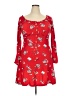 No Boundaries 100% Polyester Red Casual Dress Size 3X - photo 1