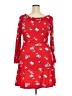 No Boundaries 100% Polyester Red Casual Dress Size 3X - photo 2