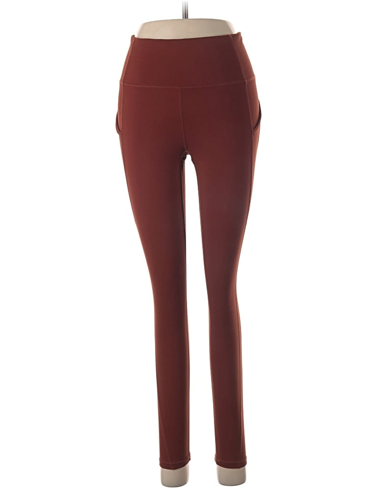 Pre-owned Fabletics Active Pants In Burgundy