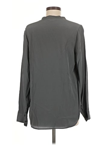 Vince. Long Sleeve Silk Top (view 2)