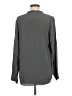 Vince. 100% Silk Gray Long Sleeve Silk Top Size M - photo 2