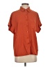 Shein 100% Polyester Orange Short Sleeve Blouse Size XS - photo 1