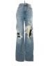 PacSun 100% Cotton Graphic Blue Jeans Size 25 waist - photo 1