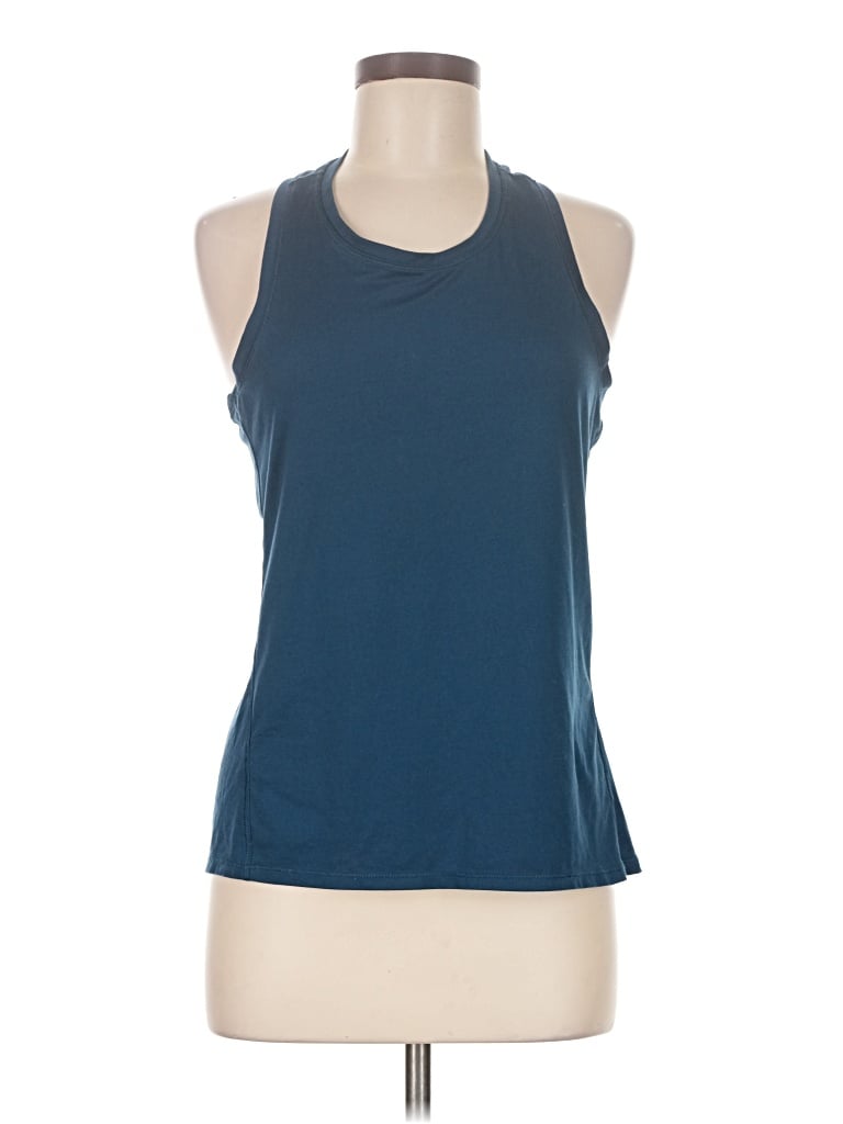 Pre-owned Yogalicious Active Tank Top In Blue