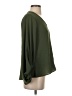 White Birch 100% Polyester Green Long Sleeve Blouse Size S - photo 4