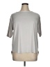 Cuddl Duds Gray Short Sleeve Top Size 1X - photo 1