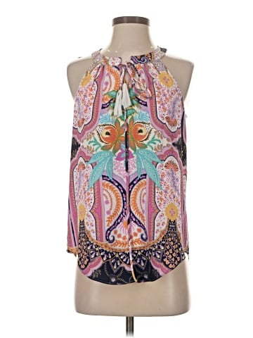 Rose + Olive Sleeveless Blouse (view 1)