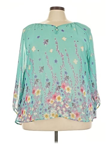 Chris & Carol 3/4 Sleeve Blouse (view 1)
