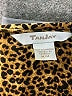 TanJay Animal Print Brown 3/4 Sleeve Top Size M - photo 7