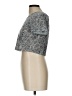 BCBGMAXAZRIA Floral Paisley Silver Short Sleeve Top Size L - photo 5