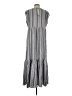 Caslon Stripes Gray Casual Dress Size S - photo 2