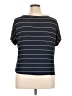 Alya Black Short Sleeve Top Size XL - photo 2