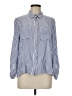 Love Tree 100% Rayon Stripes Blue Long Sleeve Button-Down Shirt Size M - photo 1